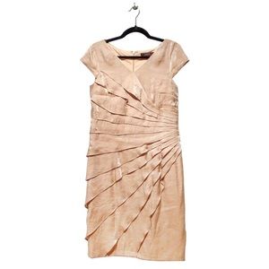 Jessica - Gold Ruffle Midi Dress